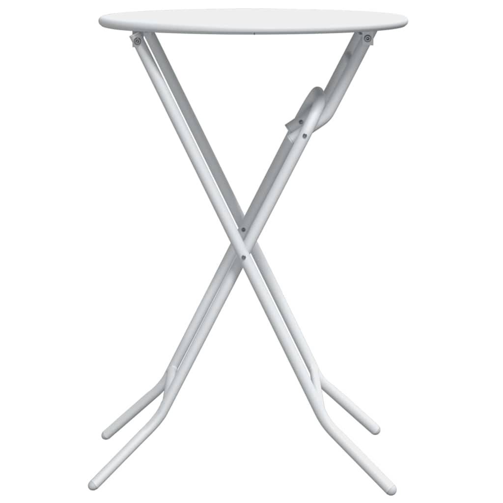 Table de Jardin Blanc 50 x 50 x 72 cm Métal - PANGIVO - Image 6