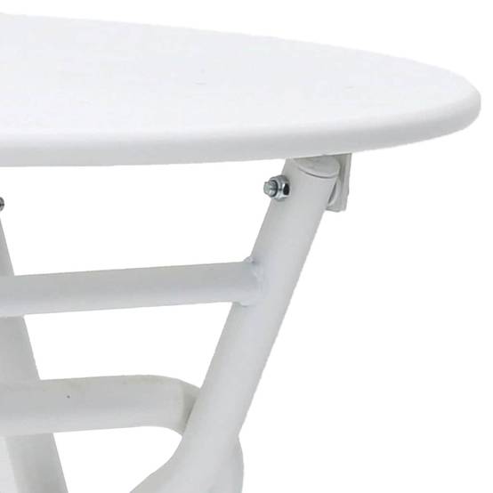 Table de Jardin Blanc 50 x 50 x 72 cm Métal - PANGIVO - Image 9