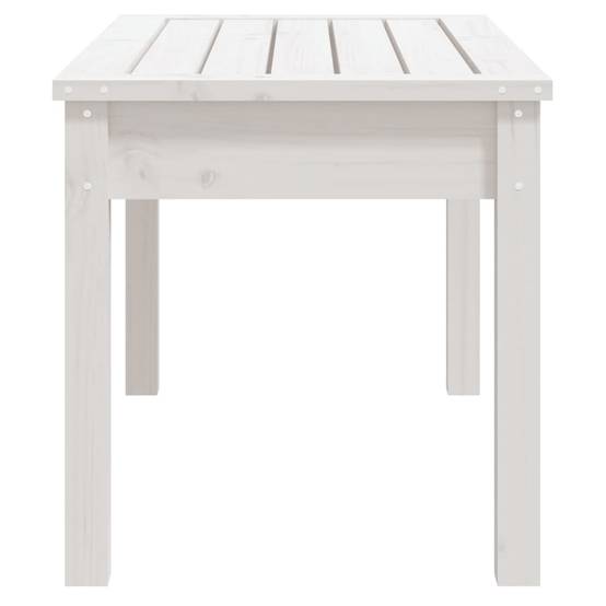 Maison Chic - Banc de jardin - Banc d'extérieur - Banquette blanc 80x44x45 cm bois massif de pin - Imagen 5