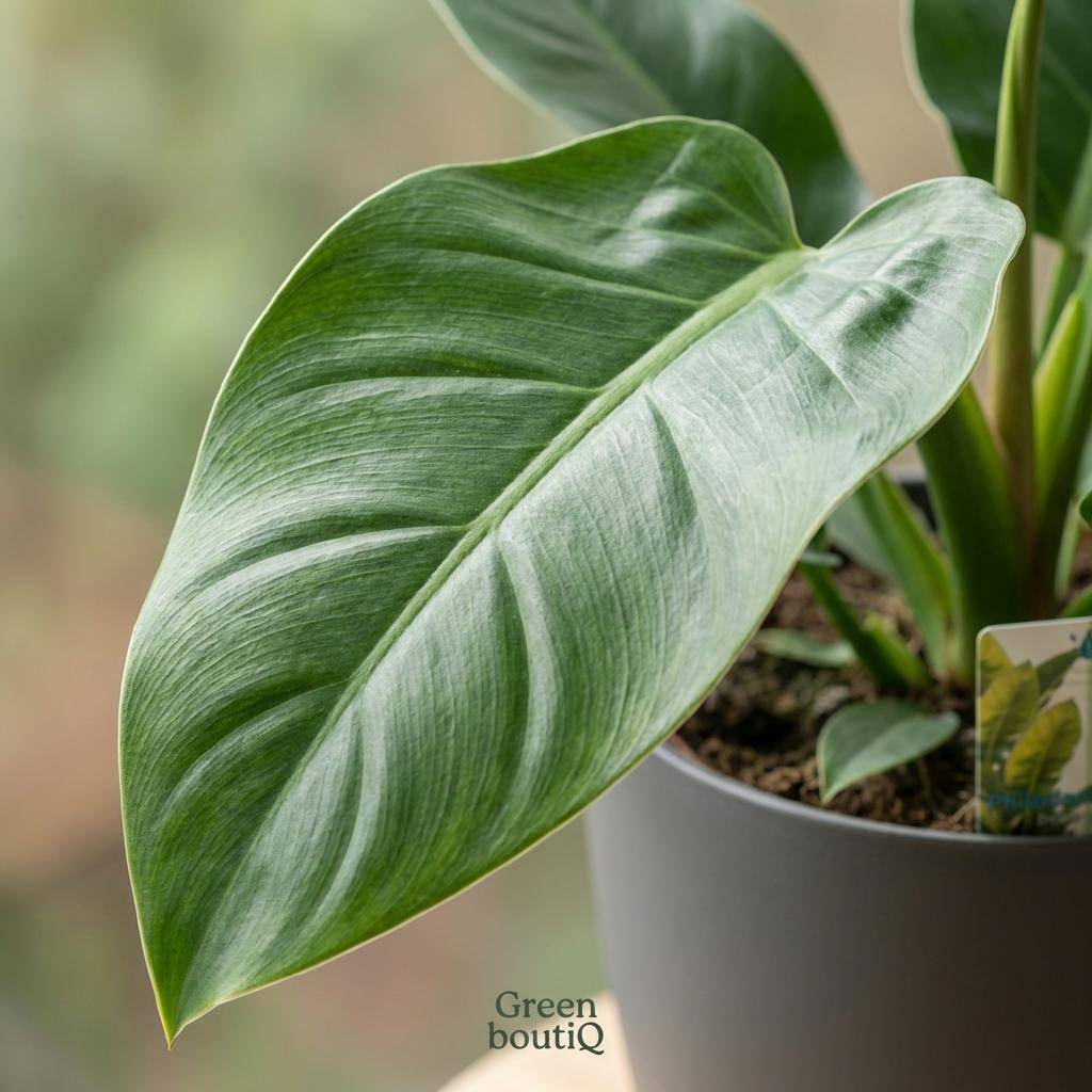 Philodendron - Philodendron Imperial Green - Pot de 19cm - Hauteur 65cm - Gris - Plantes d'intérieur - Image 4