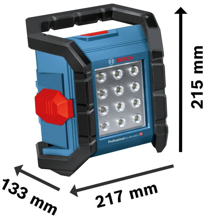 Bosch Professional - Lampe 18V GLI 18V-1200 C Professional  (sans batterie ni chargeur) en boîte carton - BOSCH - 0601446700 - Imagen 3