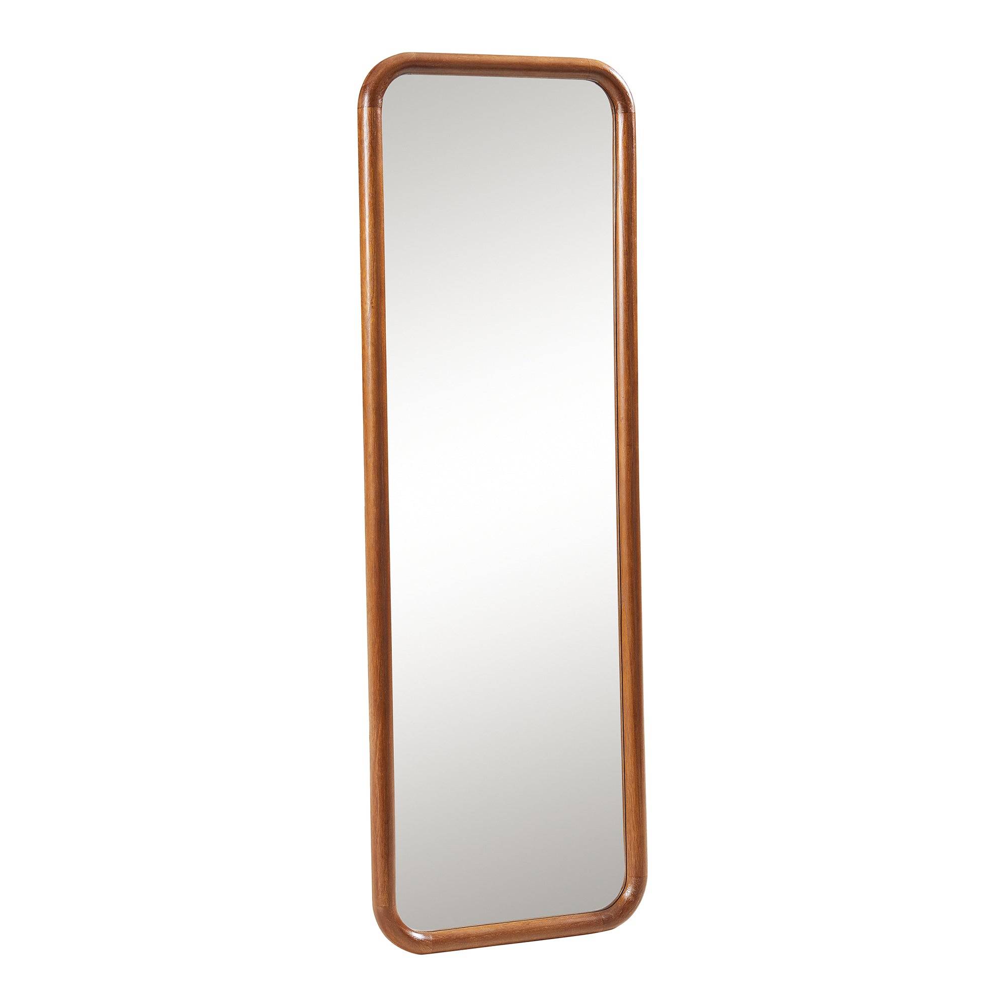 Miroir décoration moderne design mural 120 x 40 cm marron - Image 1