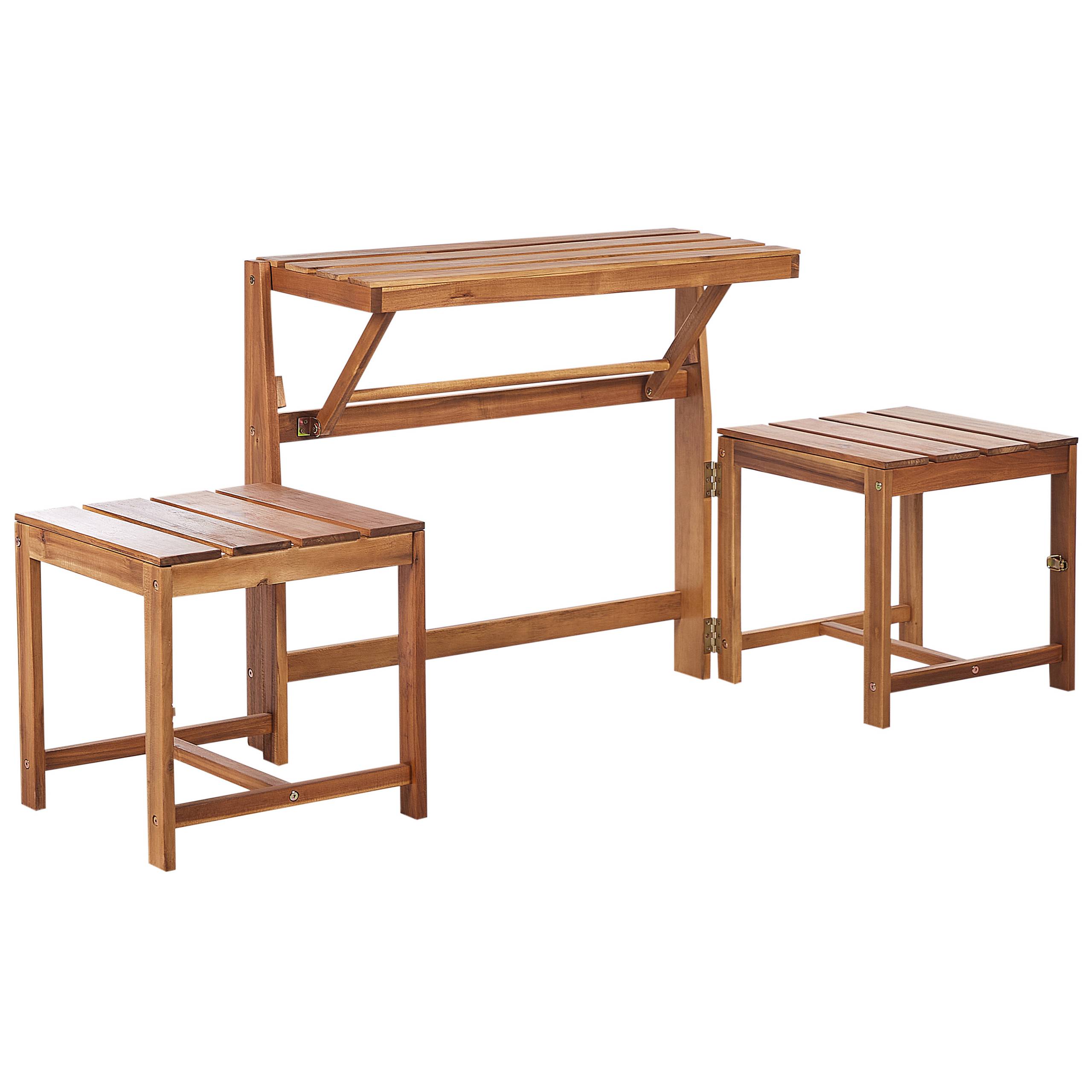 Beliani - Banc, 2 Personnes Acacia Marron TUENNO - 182x54x80- Beliani - Imagen 2