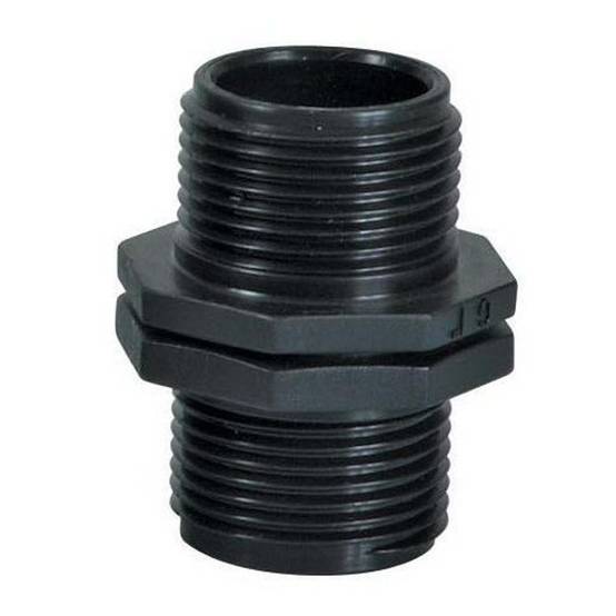 Ribimex - Raccord plastique mâle/mâle 1"x1"