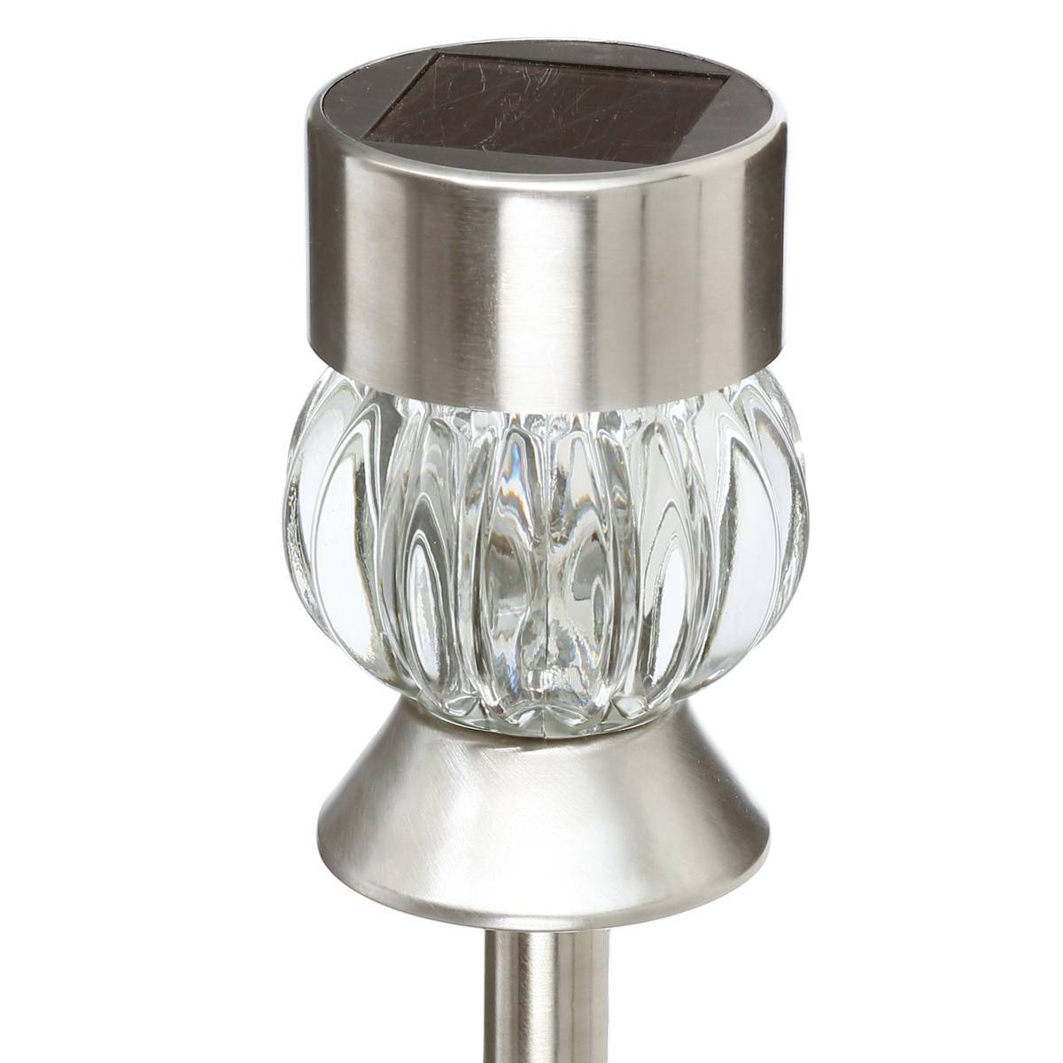 Atmosphera - Balise solaire "Ludel" argent H34cm ATMOSPHERA CREATEUR D'INTERIEUR - Imagen 4