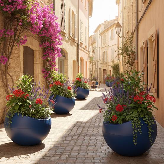 Pot de fleurs dolce vita 300l - plast'up rotomoulage - Image 4