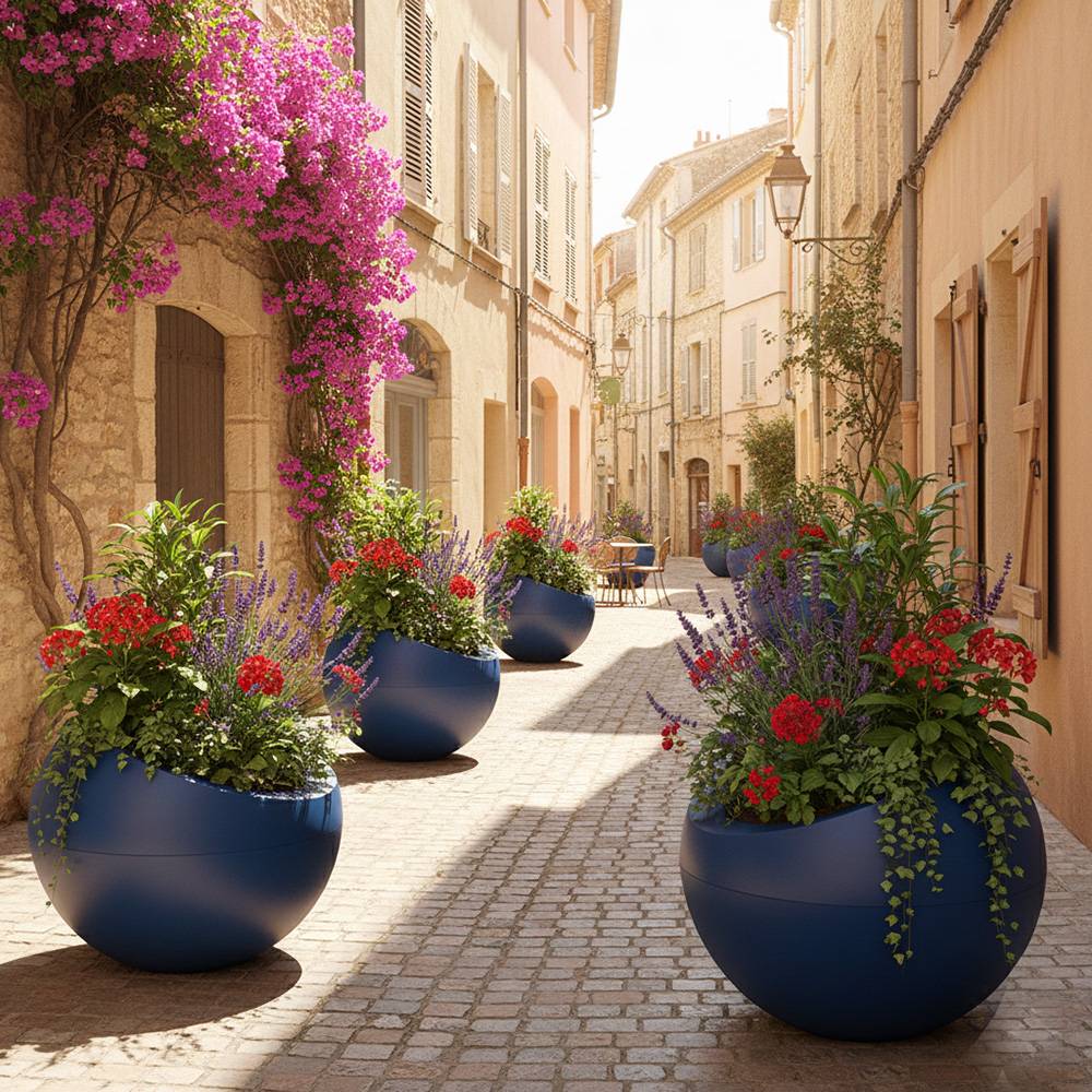 Pot de fleurs dolce vita 300l - plast'up rotomoulage - Image 4