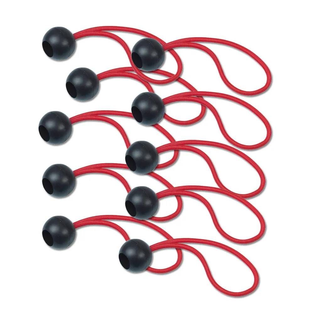 Ribimex - Lote 10 sujetadores rápidos lonas bola bloqueo cable elástico 30cm - Imagen 2