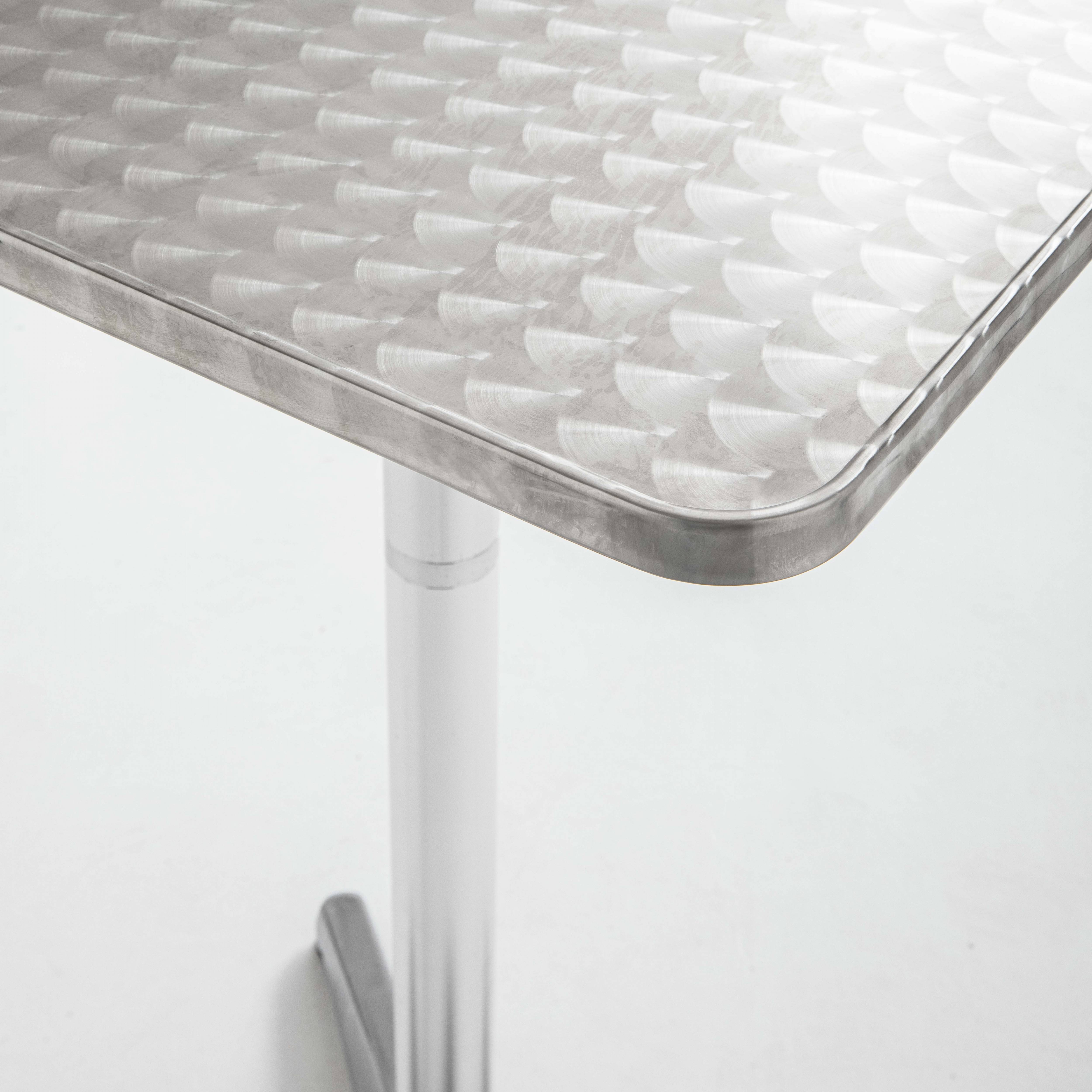 Oviala - Table de jardin mange-debout et 2 chaises aluminium gris Brixton - Oviala - Imagen 6