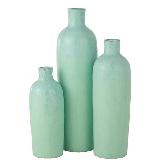 Vase Bouteille Déco "Justine" 100cm Bleu - Image 2