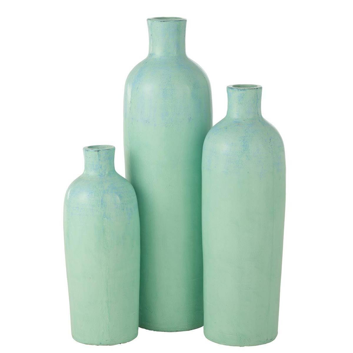 Vase Bouteille Déco "Justine" 100cm Bleu - Image 2