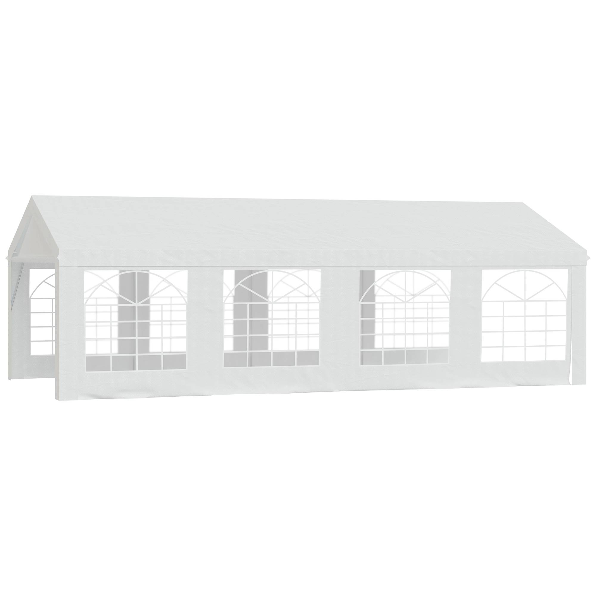 Maison Chic - Tonnelle de jardin exterieur tente de réception 4x8m barnum de jardin Acier galvanisé Blanc fr223