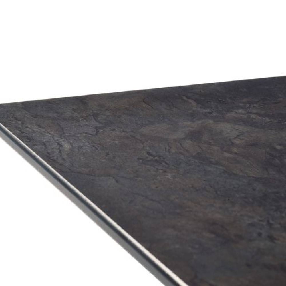 Sieger - Table pliante 140 x 90 cm, plateau Polytec® anthractite, structure gris clair Sieger - Image 3
