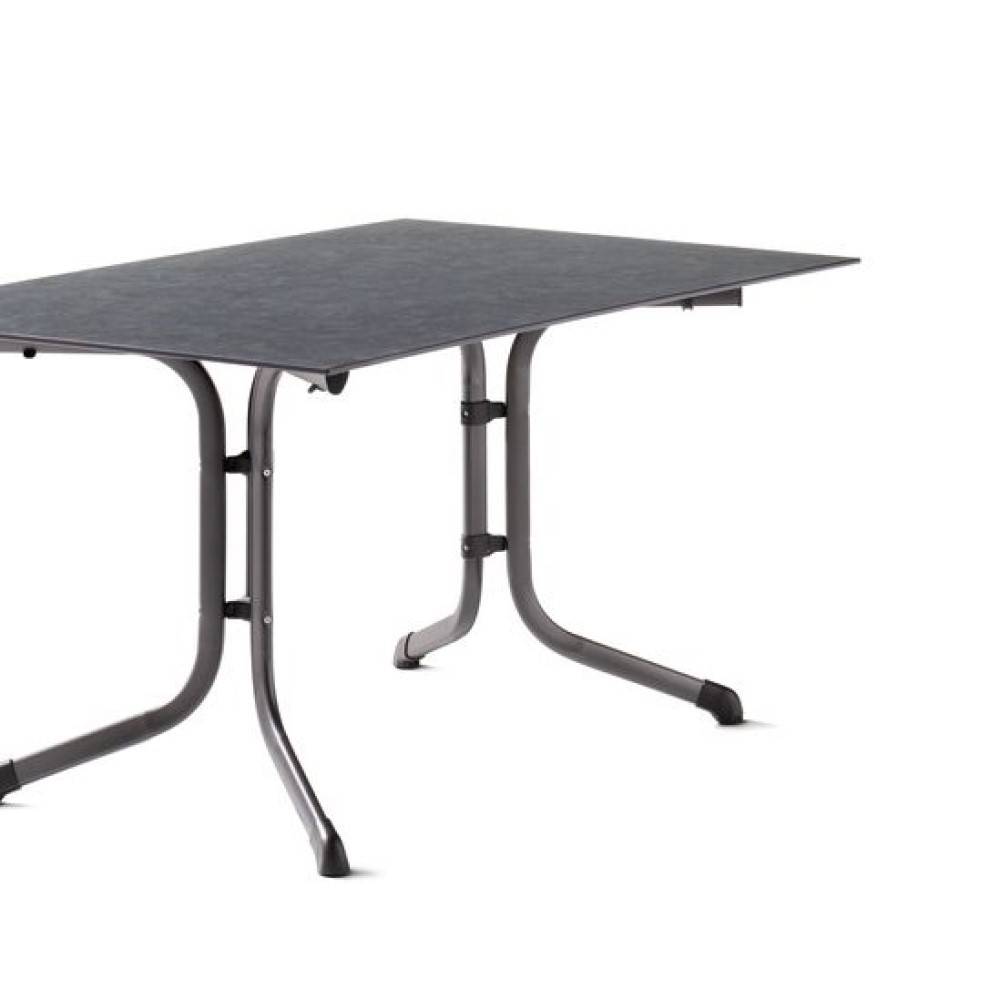 Sieger - Table pliante 140 x 90 cm, plateau Polytec® anthractite, structure gris clair Sieger - Image 1