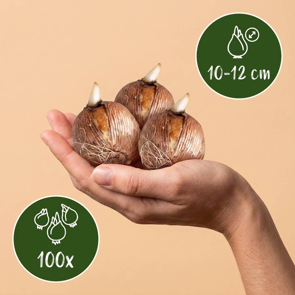 La Green Touch - Bulbes pour jardin d'ombre, grande quantité - 100 bulbes - Image 3
