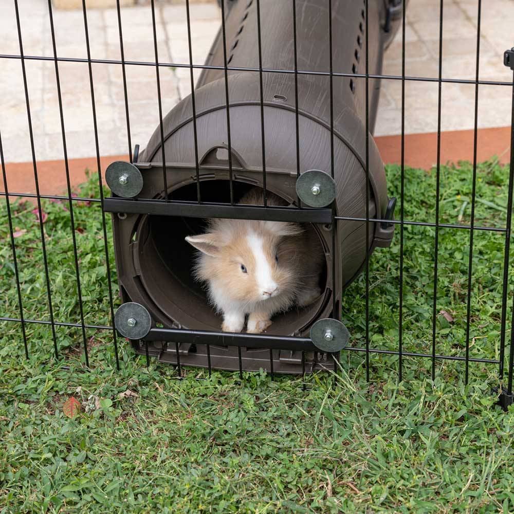 Ferplast - Ferplast Enclos Lapin FREERUN LARGE, Lapins, Cochon d'Inde, Cloture, Enclos pour Lapins, Animaux Domestiques, Diamètre 140 x 91,5 cm, avec Poignées et - Imagen 5