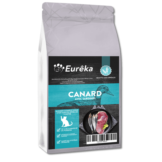 Croquettes chat adulte holistic sans céréales - Canard avec Sardines - 1.5 Kg - Image 1