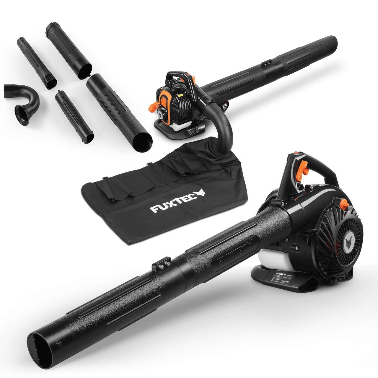 Aspirateur de feuilles mortes thermique - FUXTEC FX-LBS126P - 25,4cm3 3en1 2 temps souffleur broyeur - Image 1