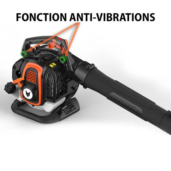 Aspirateur de feuilles mortes thermique - FUXTEC FX-LBS126P - 25,4cm3 3en1 2 temps souffleur broyeur - Image 2