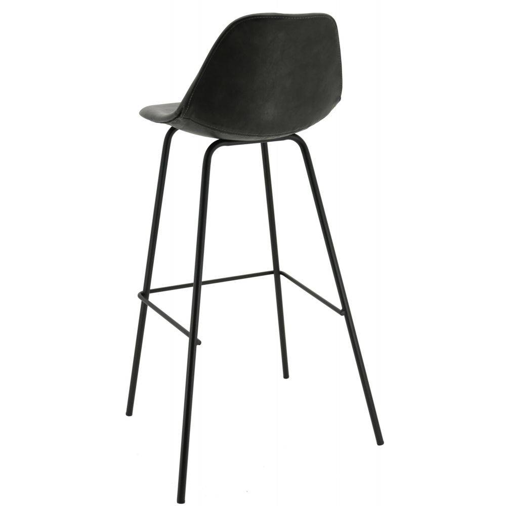 Aubry Gaspard - Tabouret de bar en polyuréthane et métal - Imagen 2