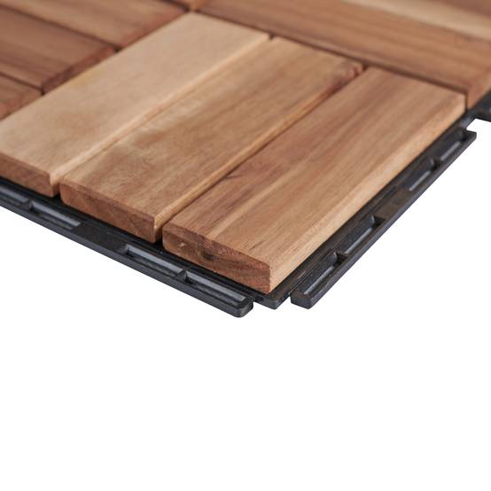 Casa.Pro - Conjunto de 10 losas de jardín Alliste de madera de acacia de 12 listones 0,9 m² casa.pro - Imagen 8