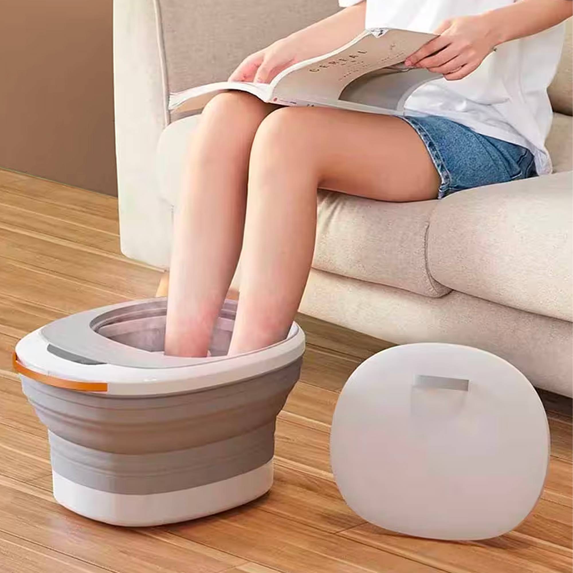 Fishtec - Bain de pieds spa massant FISHTEC, pour une relaxation optimale, design pliable gain de place, fonction maintien de l'eau chaude - Image 8