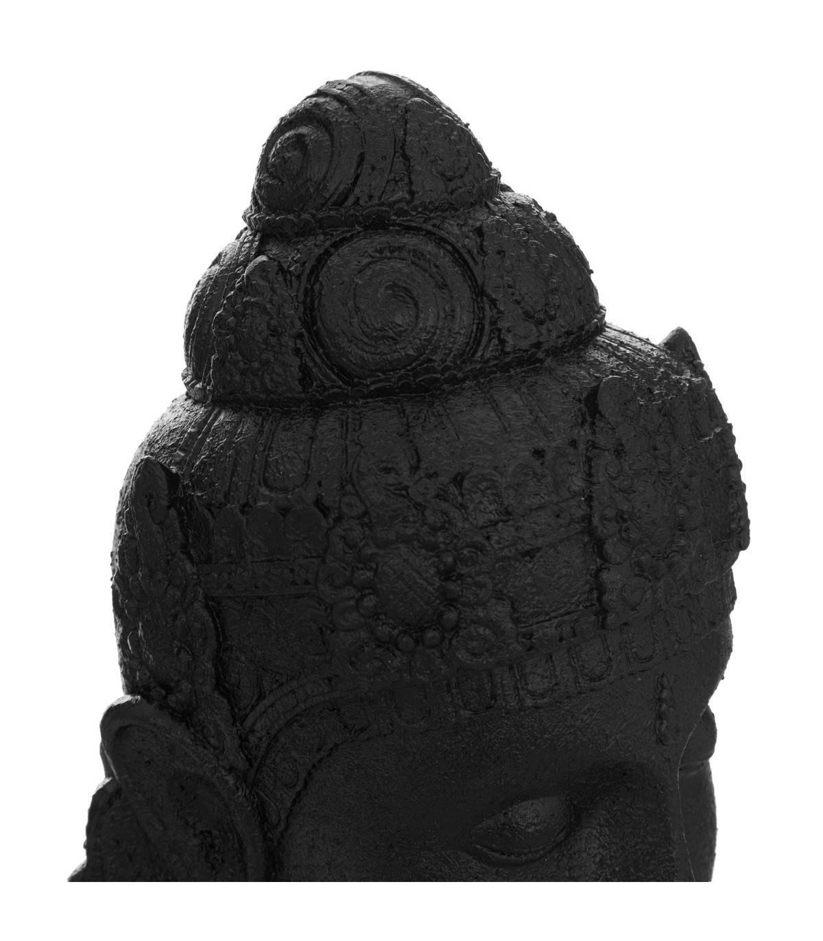 Objet déco Bouddha en résine Gris Anthracite H 27 cm - Imagen 2