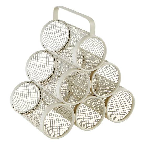 Porte-bouteilles 6 compartiments en métal MAYAJ - Beige - Five Simply Smart - Image 1