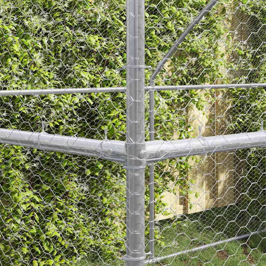 Enclos à Poules 6x2m en Acier Galvanisé avec Bâche de Toit Étanche – ComfortXL Outdoor Living - Image 3