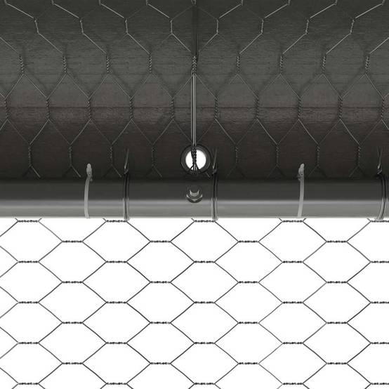 Enclos à Poules 6x2m en Acier Galvanisé avec Bâche de Toit Étanche – ComfortXL Outdoor Living - Image 8