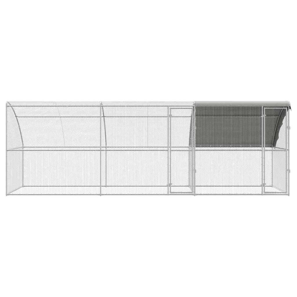 Enclos à Poules 6x2m en Acier Galvanisé avec Bâche de Toit Étanche – ComfortXL Outdoor Living - Image 4