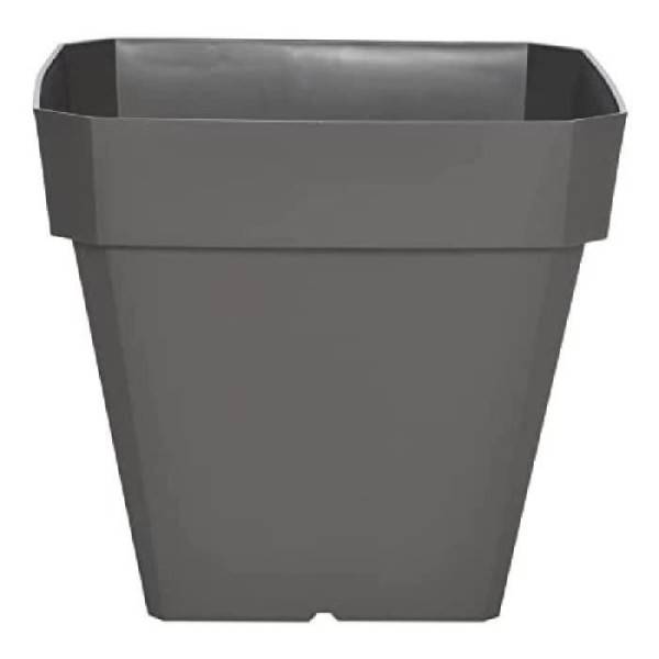 Riviera - Riviera Pot De Fleurs Soleilla - Carré - 40 X 40 Cm - Gris Pailleté - Imagen 2