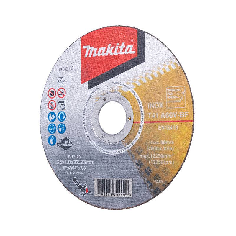Makita - Lot de 12 disques à tronçonner métal et inox MAKITA  E-17120-12   125x1MM Makita