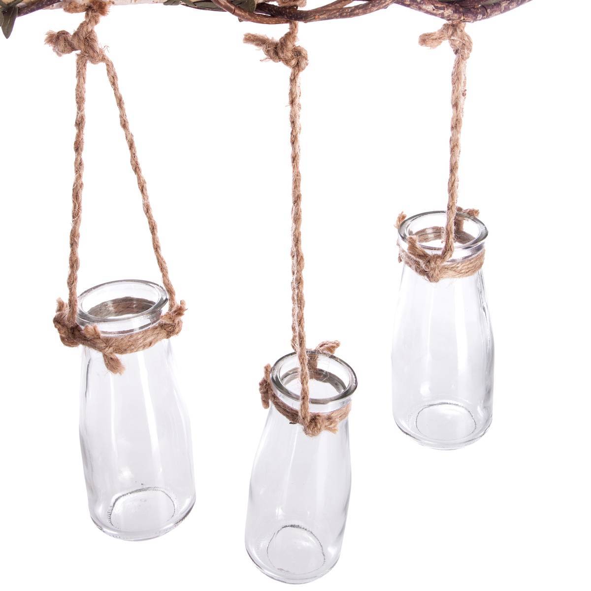 Atmosphera - Set de 5 soliflores suspendus "Sid" en verre 44x40cm - Atmosphera Créateur d'intérieur - Imagen 2