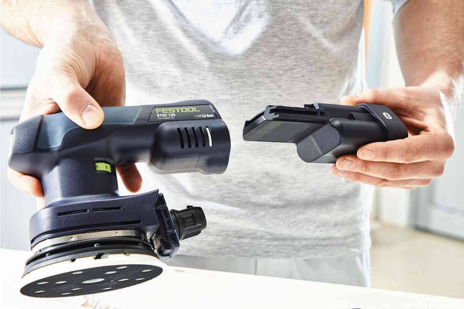 Festool - Ponceuse excentrique hybride 18V ETSC 125 3,0 I-Plus + 2 batteries 3Ah + chargeur + coffret Systainer SYS³ - FESTOOL - 577694 - Imagen 4