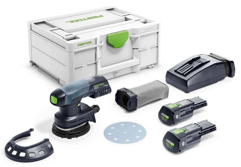 Festool - Ponceuse excentrique hybride 18V ETSC 125 3,0 I-Plus + 2 batteries 3Ah + chargeur + coffret Systainer SYS³ - FESTOOL - 577694 - Imagen 1