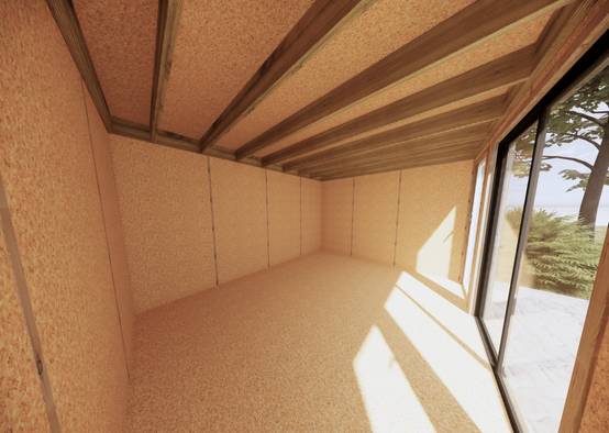 Sans Marque - Extension maison en bois 4,4 x 3,5 x 2,7 m - Image 10