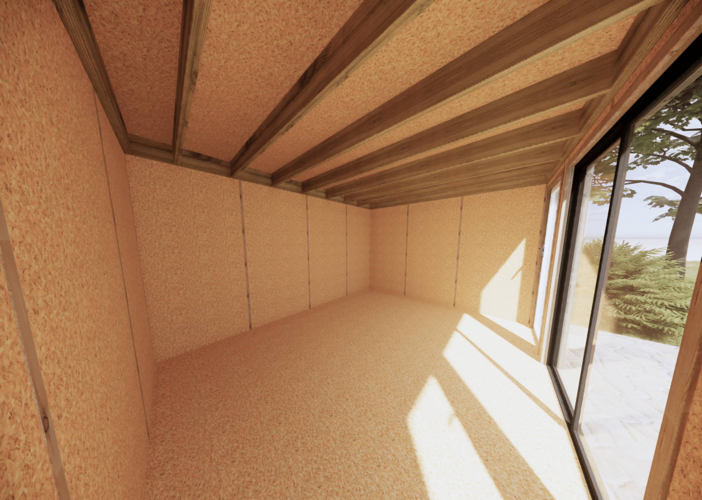 Sans Marque - Extension maison en bois 4,4 x 3,5 x 2,7 m - Imagen 10