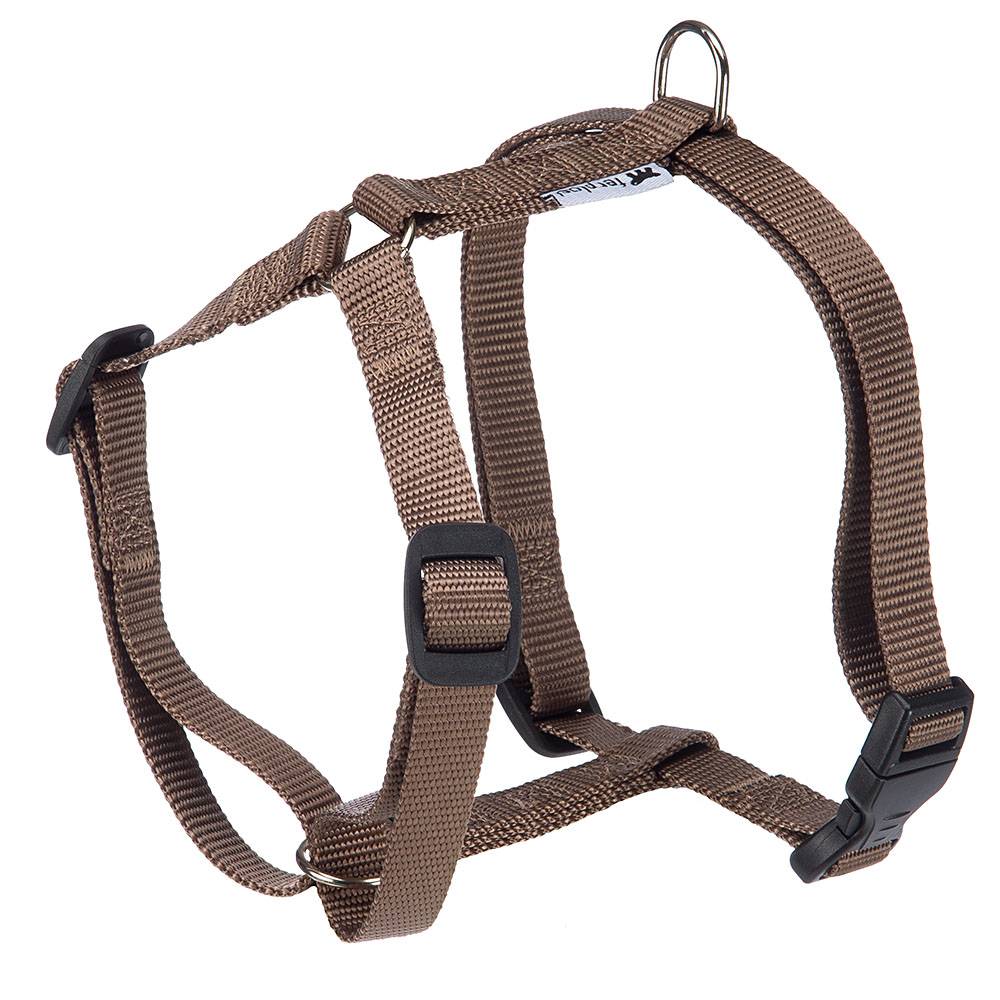 Ferplast - Ferplast Harnais Chien Taille Moyenne CHAMPION M, Harnais pour Chien Ajustable en 3 Points, Facile à Porter, Poitrine 44-72 cm. marron - Imagen 1