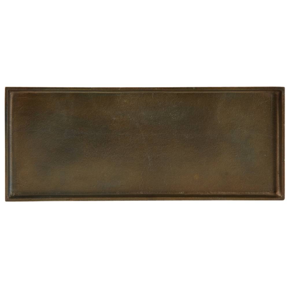 Aubry Gaspard - Plateau en métal doré antique Rectangulaire - Imagen 2