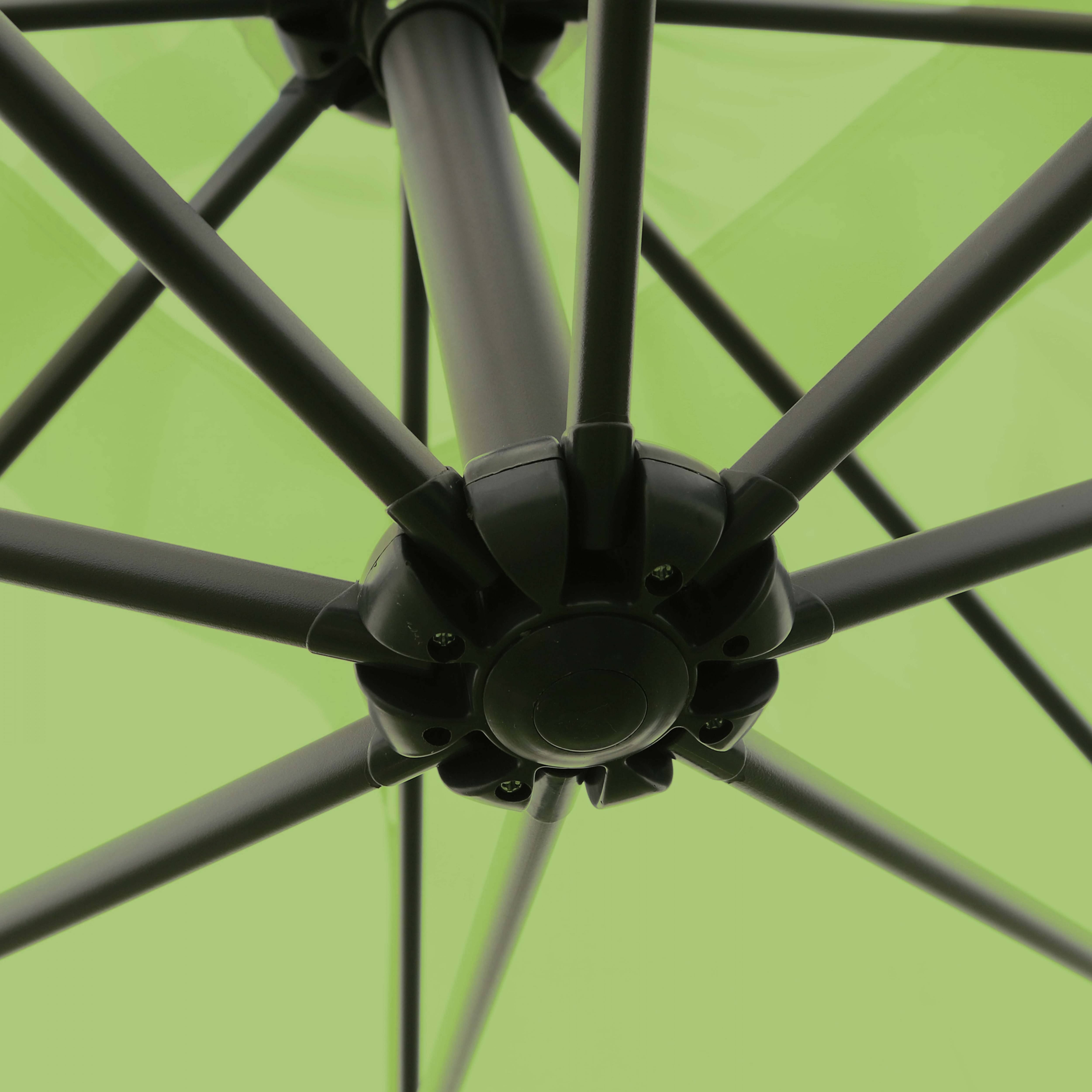Oviala - Parasol déporté 3x3m et 4 dalles à remplir acier vert Genova - Oviala - Imagen 3