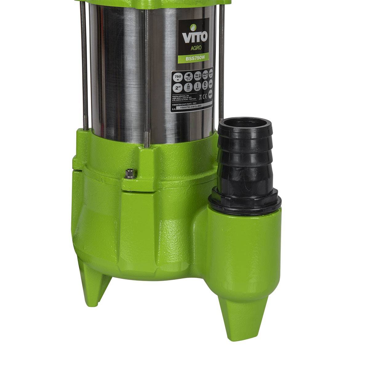 Pompe de relevage Eaux usées 1100W Regards Egouts Caves Inondées Cuve Acier Inoxydable VITO - Image 8