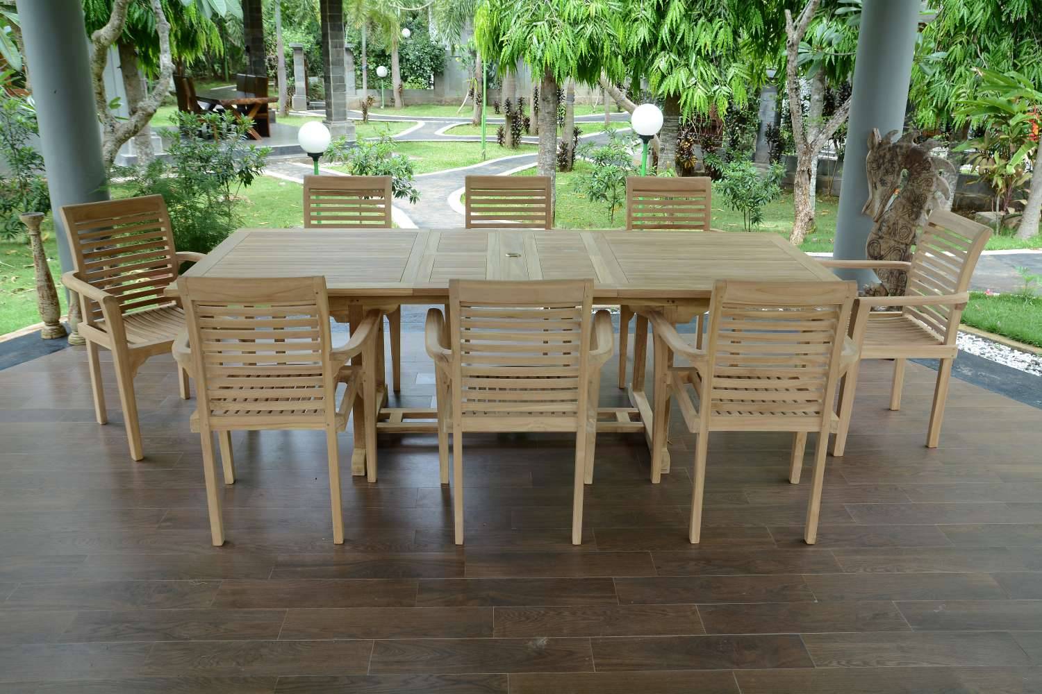 Salon de jardin en teck massif Kingston, 8 places - TECK'Attitude - Imagen 3