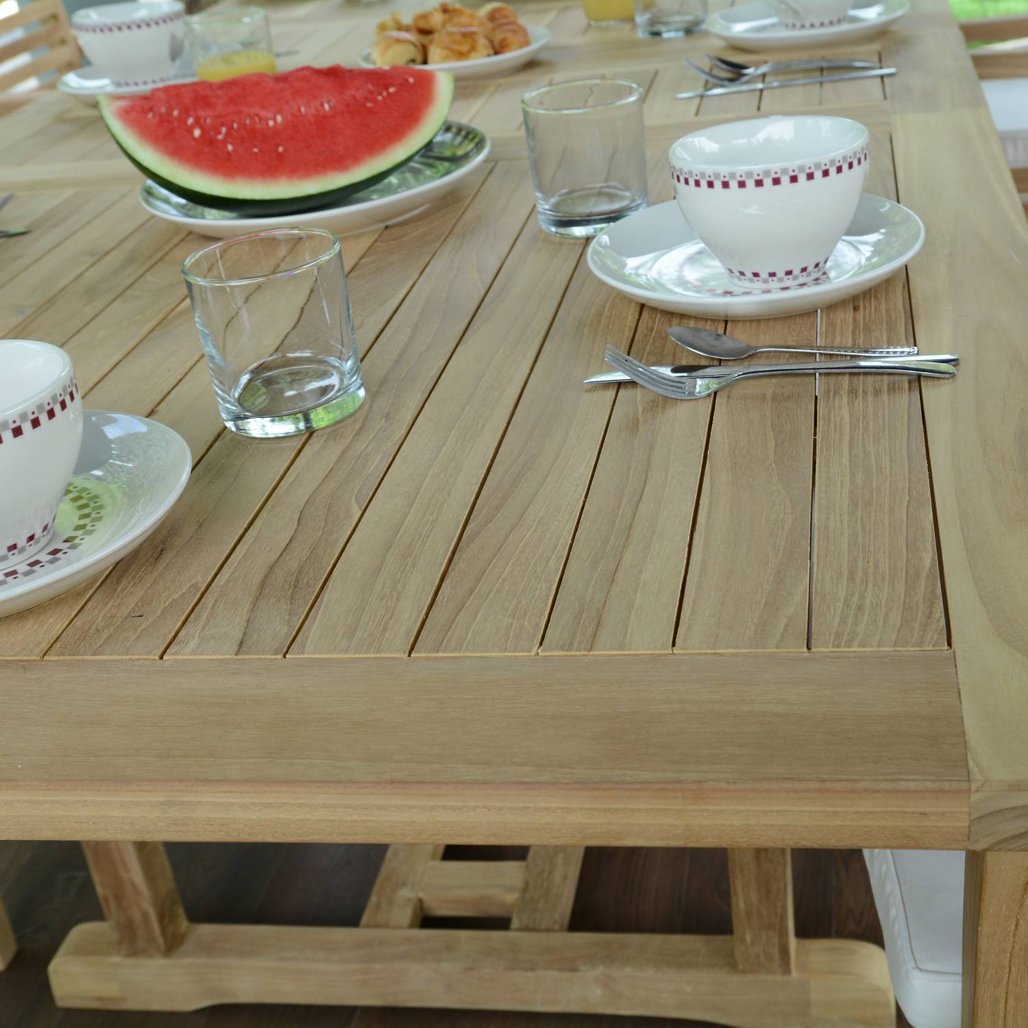 Salon de jardin en teck massif Kingston, 8 places - TECK'Attitude - Imagen 4