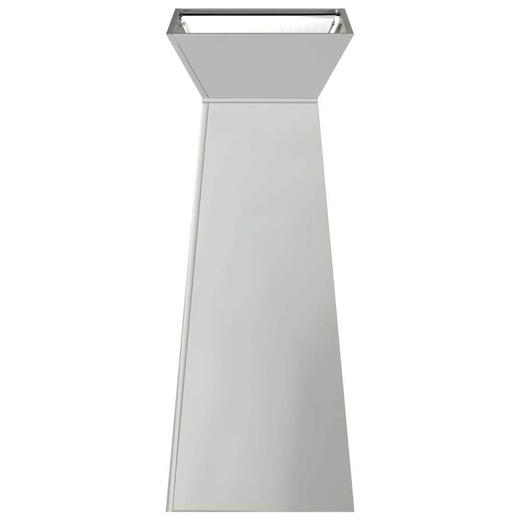 ComfortXL - Grande Jardinière Colonne 100cm Acier Argent, Pot Haut Design Pilier pour Plantes, Décoration Extérieure Moderne – ComfortXL Outdoor Living - Image 5