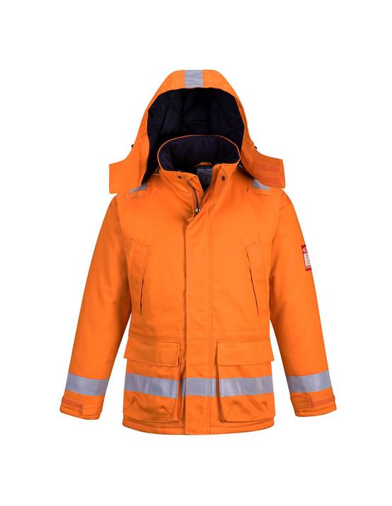 Parka Hiver Fr Anti-statique Couleur : Orange Taille M - Portwest - Image 1