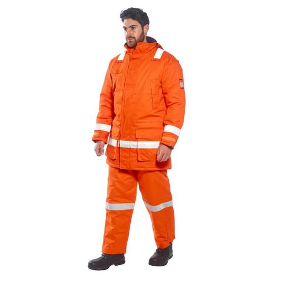 Parka Hiver Fr Anti-statique Couleur : Orange Taille M - Portwest - Image 4