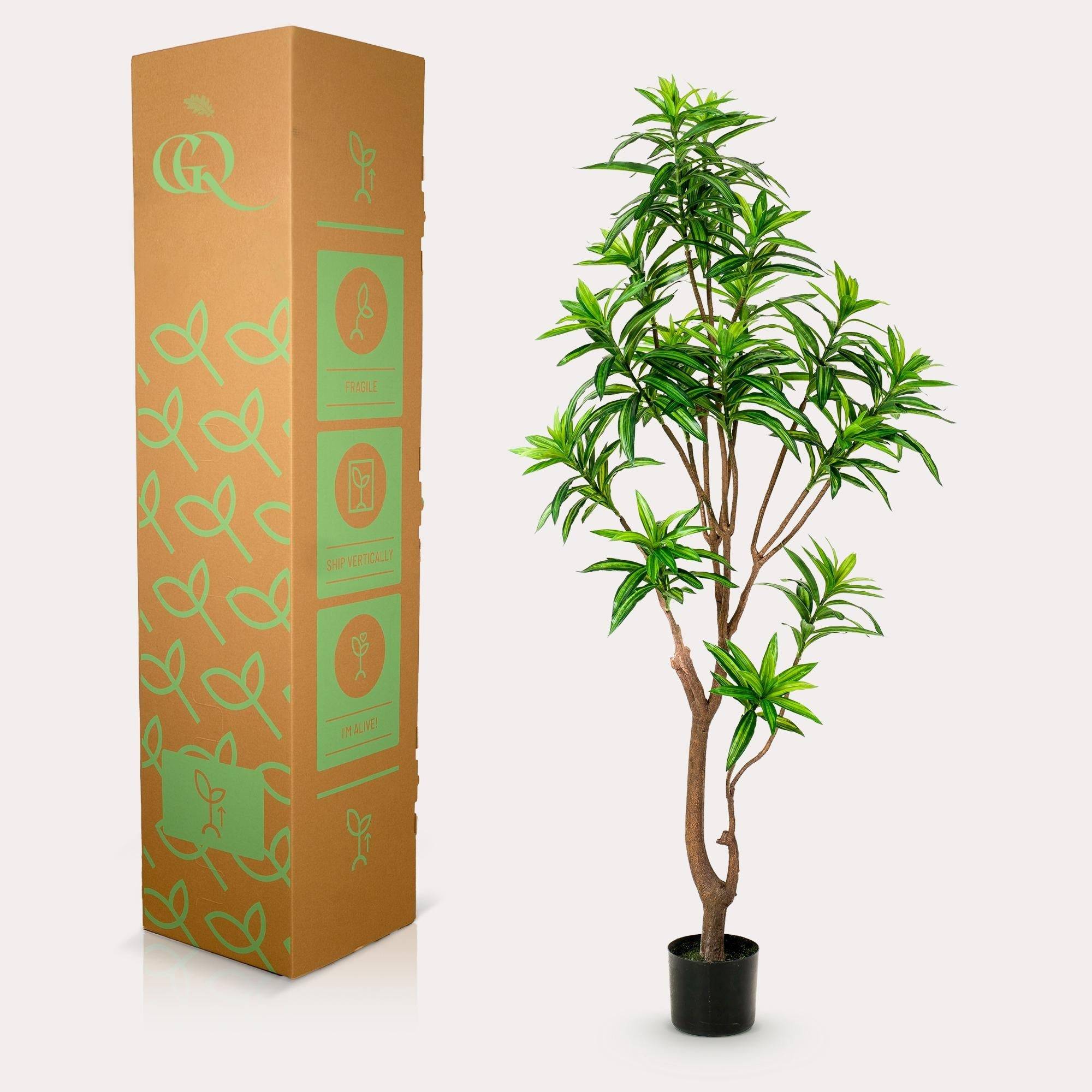 La Green Touch - Dracaena plante artificielle - h160cm, Ø12cm- La Green Touch - Imagen 5