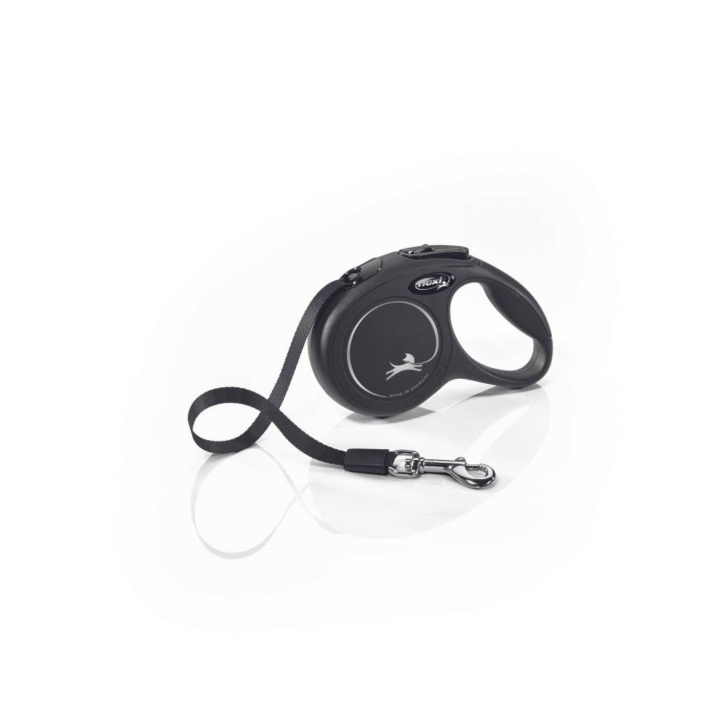 Flexi - FLEXI - Laisse Flexi Classic sangle XS 3 m noire chiens jusqu'à 12 Kg - Image 2