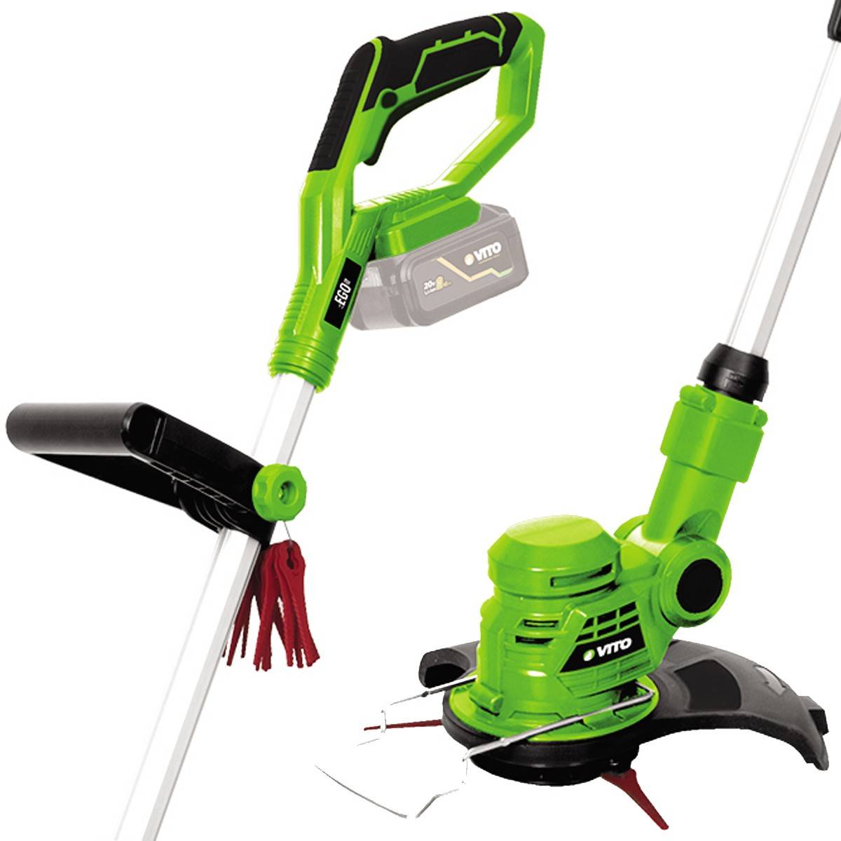Coupe Bordure sans fil 20V + 20 lames de rechange Sans batterie ni Chargeur VITO EGO LI - Imagen 2